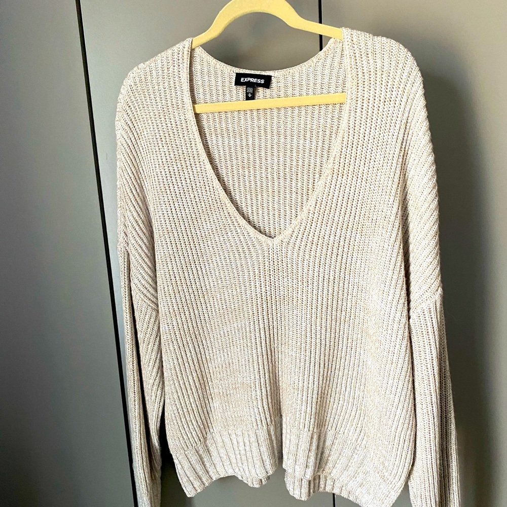Express Cream Sweater